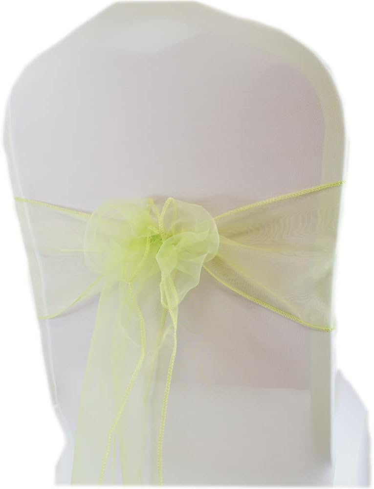 Kokardy na krzesła weselne,Eleganckie szarfy, 10PC Kryształ Organza Krzesło Węzeł Krzesło Ślubne Dekoracja Szarfy Kokarda Impreza Bankiet Hotel Krzesła Imprezowe Zespół Dekoracja Hotelowa Dostawy(Ligh