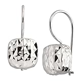 Silpada 'Rounded Cube' Drop Earrings in Textured Sterling Silver