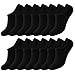 COOVAN Mens No Show Socks Casual Cotton Non-Slip Basic low Cut Short Loafer Invisible Sock 7 Pairs