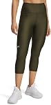Under Armour Womens HeatGear Armour High Waisted Pocketed No-Slip Capri Leggings