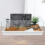 ibasenice Reptile Tank Background Plate 3D PU Material Stone Texture Decorative Backdrop for Turtle Habitat Vivarium Terrarium Decoration - Image 4