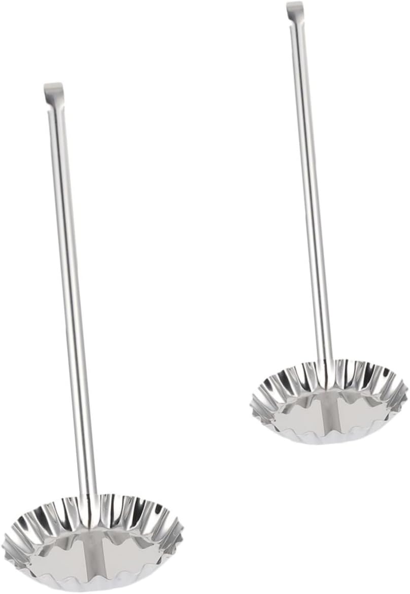 6pcs Stainless Steel Frying Mold Silver Kitchen Utensil Ergonomic Handle Cooking Molds for Home