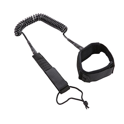 fengny 5,5 milímetros grosso enrolado Leash Cord Bodyboard Bodyboard tornozelo Leash para Paddleboar