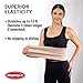 Premium Elastic Bandage Wrap – 2pk + 18 Extra Clips – 6 in x 15ft – Wide Compression Bandage Wrap - Waist, Thigh, Knee, Lymphedema, Body Wrap