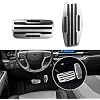 Compatible with Chevy Silverado Pedal Covers 2019-2024,Gmc Sierra 1500 Pedal Pads for Brake & Accelerator,Aluminum Gas Foot Pedal Cover for 2021-2024 Yukon,Suburban,TahoeAutomatic Only, 2Pcs
