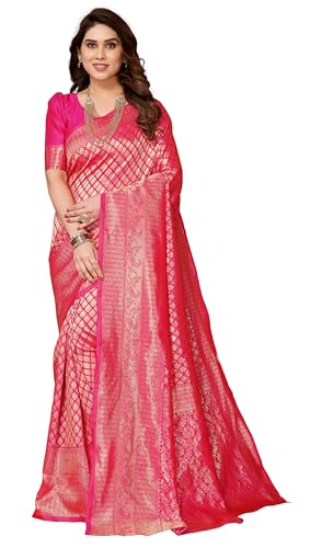 Sari de jacquard Banarasi para bodas y galas vestido tradicional indio elegante