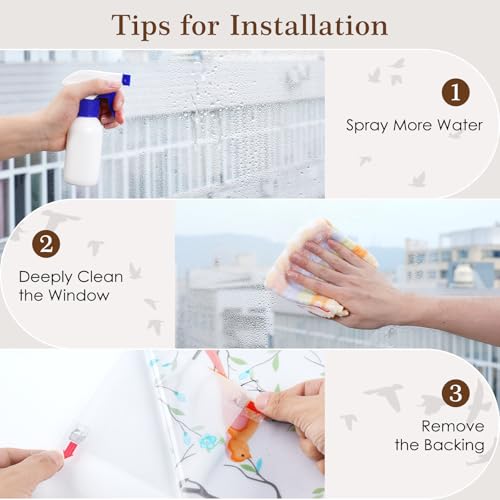 Rabbitgoo Window Privacy Film, Frosted Glass Window Film Decorative thumb #5