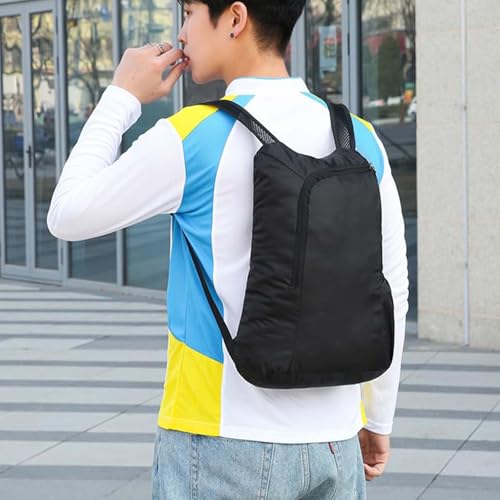 Mochila Deportiva Negra Plegable para Senderismo miniatura 2