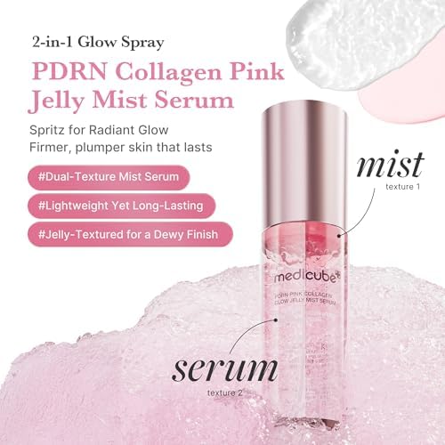 Pink PDRN Collagen Glow Jelly Mist Serum