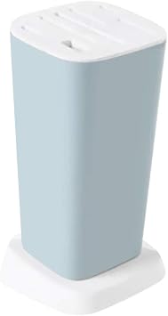 Plastic Knife Holder Block Removable Cutlery Display Stand Blue, Blue