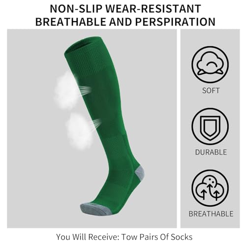 Image of Toddler Baseball Socks Youth Softball Tee Ball Kids Soccer Socks 2 Pairs