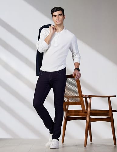 Image of Spykar Men's Slim Fit Low Rise Casual Jeans