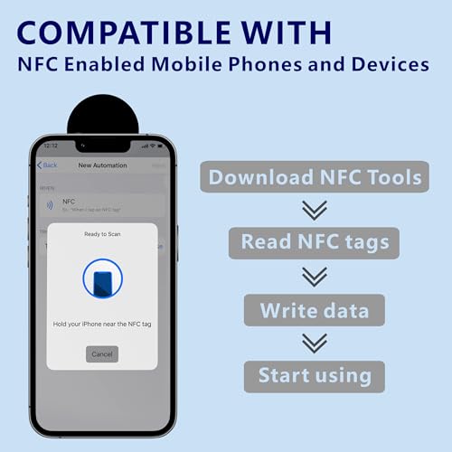 Image of 10Pcs NFC Tags NTAG215 NFC Stickers Programmable NFC Tags Sticker iPhone NFC Chip Compatible with Android & iPhone 504 Bytes Memory