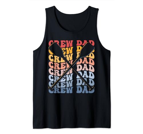 Crew Dad Groovy Crew Dad Reming Dad Camiseta sin Mangas