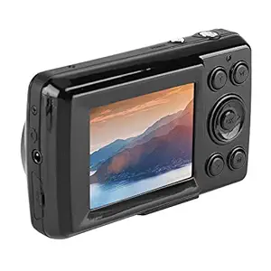 Jarchii 1600W Camera, Mini Lightweight 16MP 720P 30FPS 4X Zoom HD Digital Video Camera Camcorder with 2.4inch LCD Display for Indoor Outdoor Photography(#1-Black)