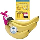 NANA HATS Banana Freshness Preserver, Keep Bananas Fresh Longer, Ideal for Organic Bananas, Innovative Banana Holder for Home Use, Extend Freshness of Your Fruit, AS SEEN ON SHARK TANK, Flamingo