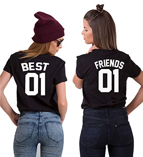 Soul Couple Matching Shirts for Best Friends T-Shirts BFF Shirts for 2 Girls Birthday Gift