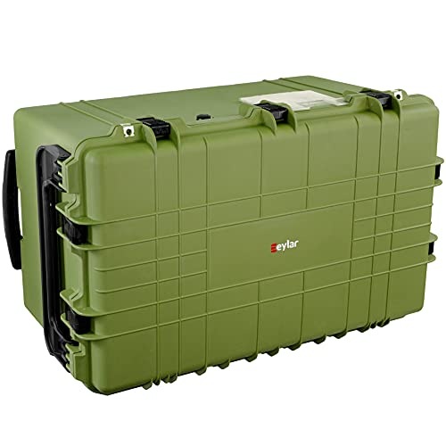 Eylar Xxxl 32" Transport Roller Gear, Camera, Tools, Equipment Hard Case Waterproof W/Foam (Green) #TOP12