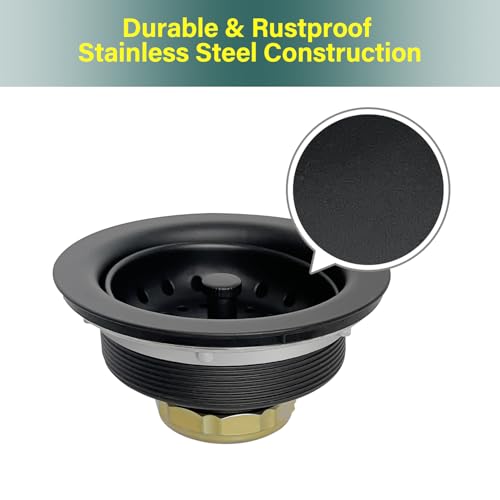 Ensamble de desagüe para fregadero 3.5 pulgadas acero inox miniatura 5