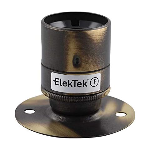 ElekTek ES E27 Batten Lamp Holder for Vintage Bulbs Cover