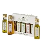 Olivenöl Probier-Set 5 x 20 ml – Aromatisiertes Natives Olivenöl Extra – Affiorato, Zitrone, Basilikum, Chili & Kräuter – Mini Geschenkset Made in Italy (100 ml Gesamt)