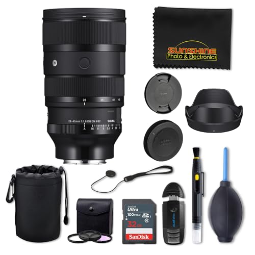 Image of Sigma 28-45mm f1.8 DG DN Art Lens for Sony E with Sunshine Photo Advanced Bundle - 4 Years USA Manufacturer Warranty