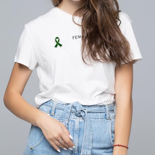Image of 6Pcs Awareness Enamel Ribbon Lapel Pins Ribbon Brooch Pin for Charity Events Survivor Campaign Party Favors Supplies