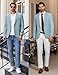 COOFANDY Men's Sport Blazer Slim Fit Casual Blazer Coats Breathable Fashion Dress Suit Separates for Man Light Blue