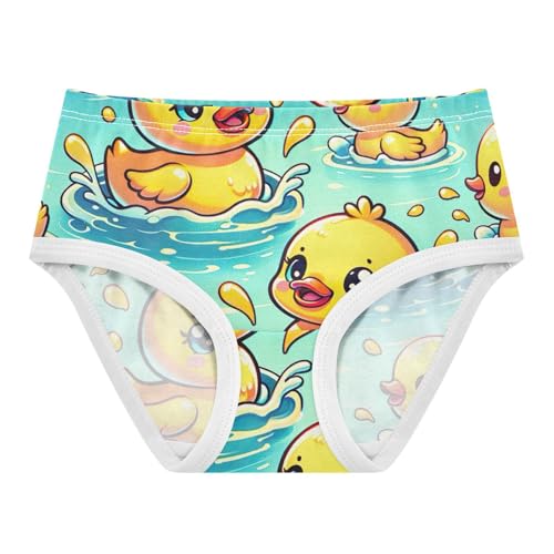 Cute Ducks Blue Kids Underwear Girls, Toddler Panties, Cotton Girls Underwear, 2–8 Years