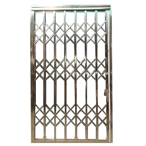Rejas para Ventanas Exteriores Puerta/Ventana Antirrobo De Acero Inoxidable 304 (100, 110 Y 120 Cm De Alto), Rejas Decorativas Para Ventanas De Patio, Casas De Vacaciones O Villas.(72x120cm)