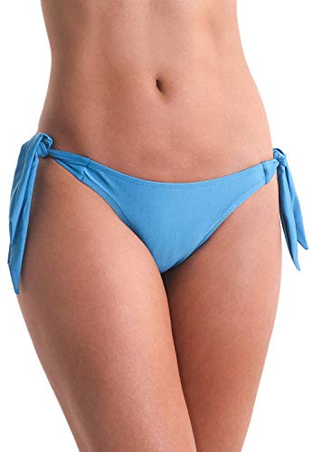 Calcinha Biquíni Avulso Laço Orquídea - Azul Claro - P
