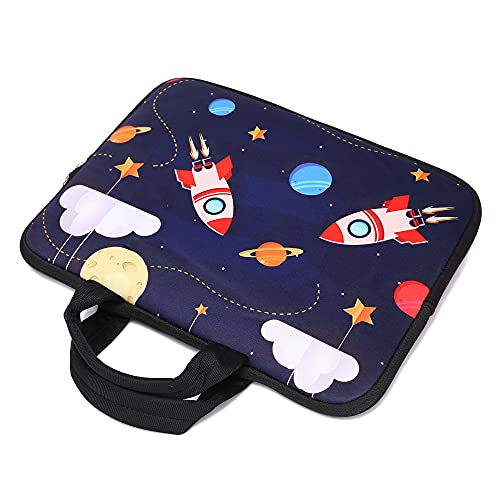11\" 11.6\" 12\" 12.1\" 12.5\" inch Laptop Carrying Bag Chromebook Case Notebook Ultrabook Bag Tablet Cover Neoprene Sleeve Fit Apple MacBook Air Samsung Google Acer HP DELL Lenovo Asus (Cool Rocket) - Thumbnail 4