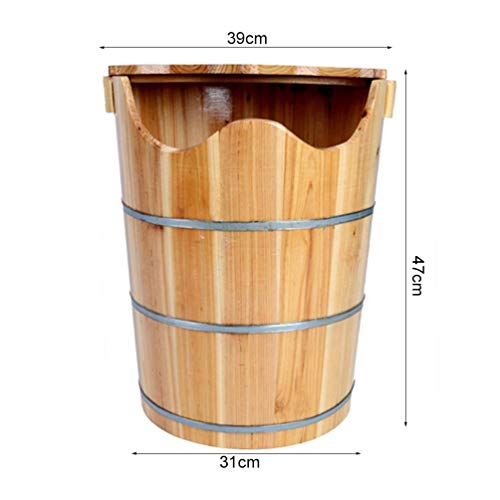 Spa de pies de madera natural con tapa 39x47 cm miniatura 7