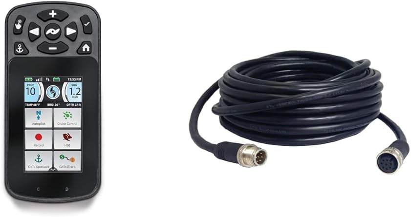 Minn Kota i-Pilot Link GPS Bluetooth System with Humminbird 30' Ethernet Cable Extender