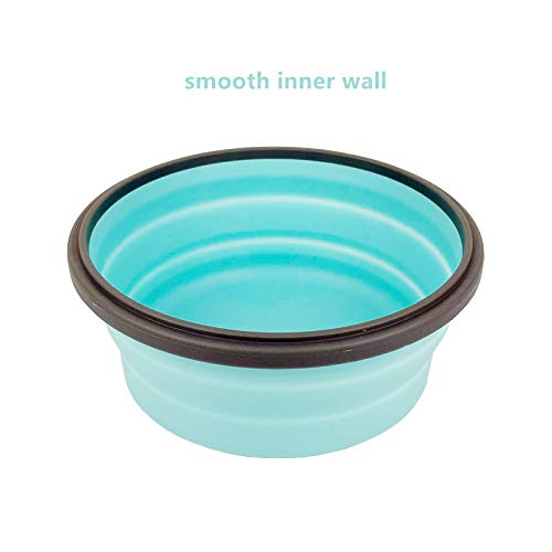 Cartints Blue Collapsible Bowls Silicone Food Storage Containers Silicone Camping Bowls With Airtight Lids, Microwave And Freezer Safe, Set Of 4 #TOP5