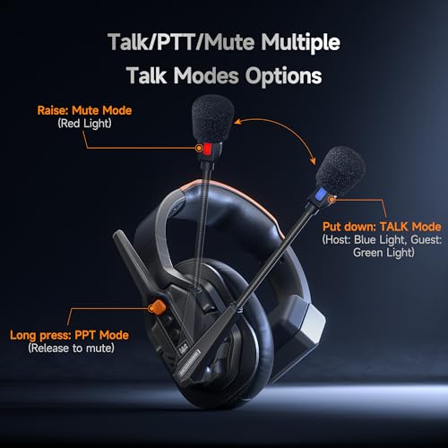 Image of COMICA Seekcom S1 Wireless Intercom Headset System for 2-User Team Intercom