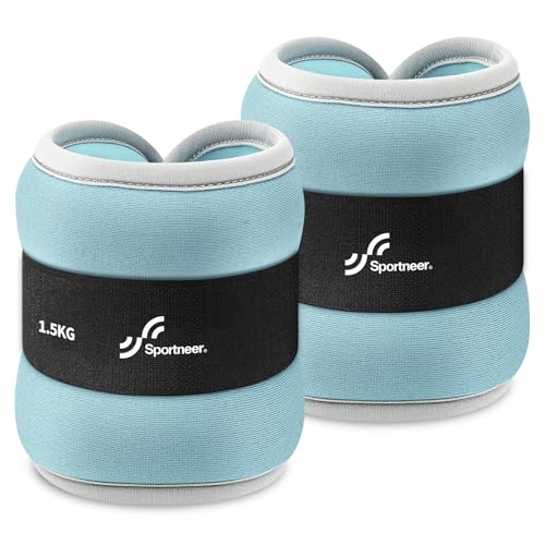 Sportneer Knöchelgewichte für Beine und Arme - Gewichtsmanschetten Set für Frauen und Männer für Krafttraining, Laufen, Walking, Fitness