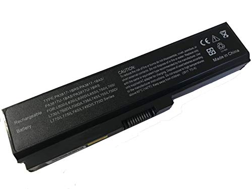 Trconelectron Laptop Replacement Battery for Toshiba Satellite PA3817U-1BRS C650 C655 C660 C670 L750 L770 M800