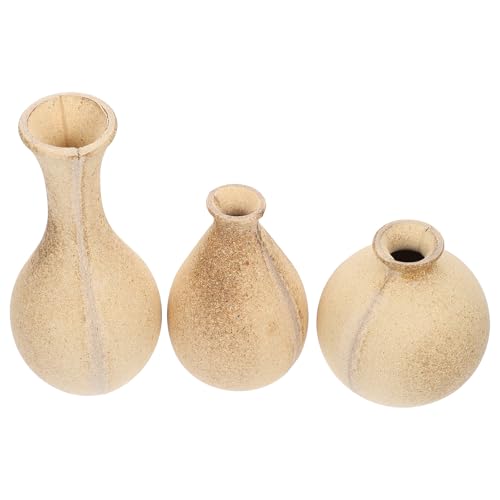 Jarrones de plástico marrón para bricolaje y decoración del salón 2