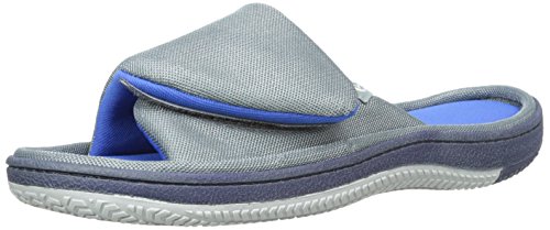 isotoner Men's Mesh Hook-and-Loop Slide Sandal