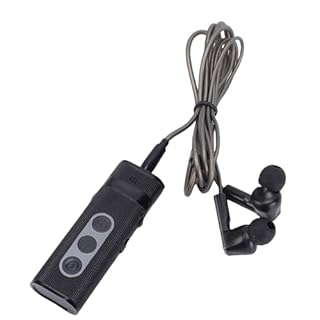 Oreilet Amplificatore per Cuffie, Amplificatore Acustico per Anziani con Cuffie Cablate, Controllo Volume, Audio Personale Dispositivo di Miglioramento Vocale (BLACK)