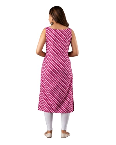 Image of Women's Straight Fit Printed Crepe Kurta, Casual Wear Kurti Design No 179