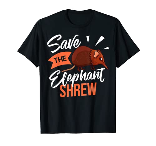 Elefante de la musaraña regalo Sengi lindo ratón de salto Camiseta