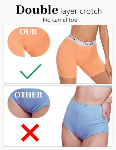 Womens Boxer Briefs High Waisted Modal Boy Shorts Underwear3