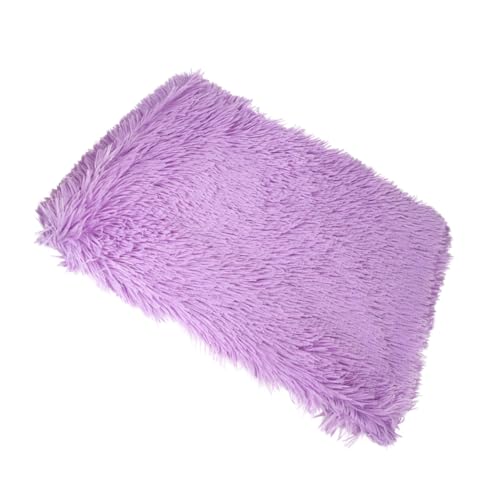 ifundom Mat Thickened Plush Blanket for Dogs and Cats Cozy Fleece Cushion for Home Use Winter Purple S Cat House Mat and Dog Fleece Cushion