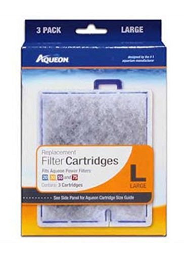 Aqueon QuietFlow Filter Cartridge, Large, 3-Pack