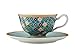 Maxwell & Williams HV0117 zestaw filiżanek do herbaty i spodków do herbaty Kasbah w pudełku prezentowym, porcelana, miętowa zieleń, 200 ml