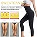 Vuirrm Sauna Pants for Women, Sauna Leggings for Women High Waist, Compression Leggings for Women, Slimming Tummy Control Leggings,S-M,Blue
