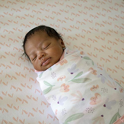 Image of Ingenuity Farewell Fuss Adjustable Easy-Wrap 2-pk Baby Swaddle Set - Posy