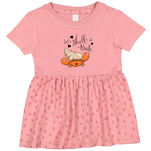 inktastic Lets Shell-a-Brate- Cute Hermit Crab Infant Dress